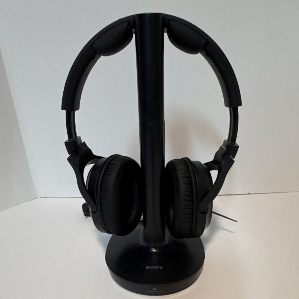 Sony WH-RF400 RF Wireless Stereo Over-Ear Headphones Black w/ Transmitter